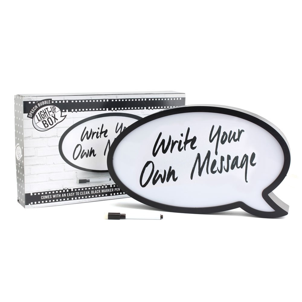 Light Up Speech Bubble Light Box