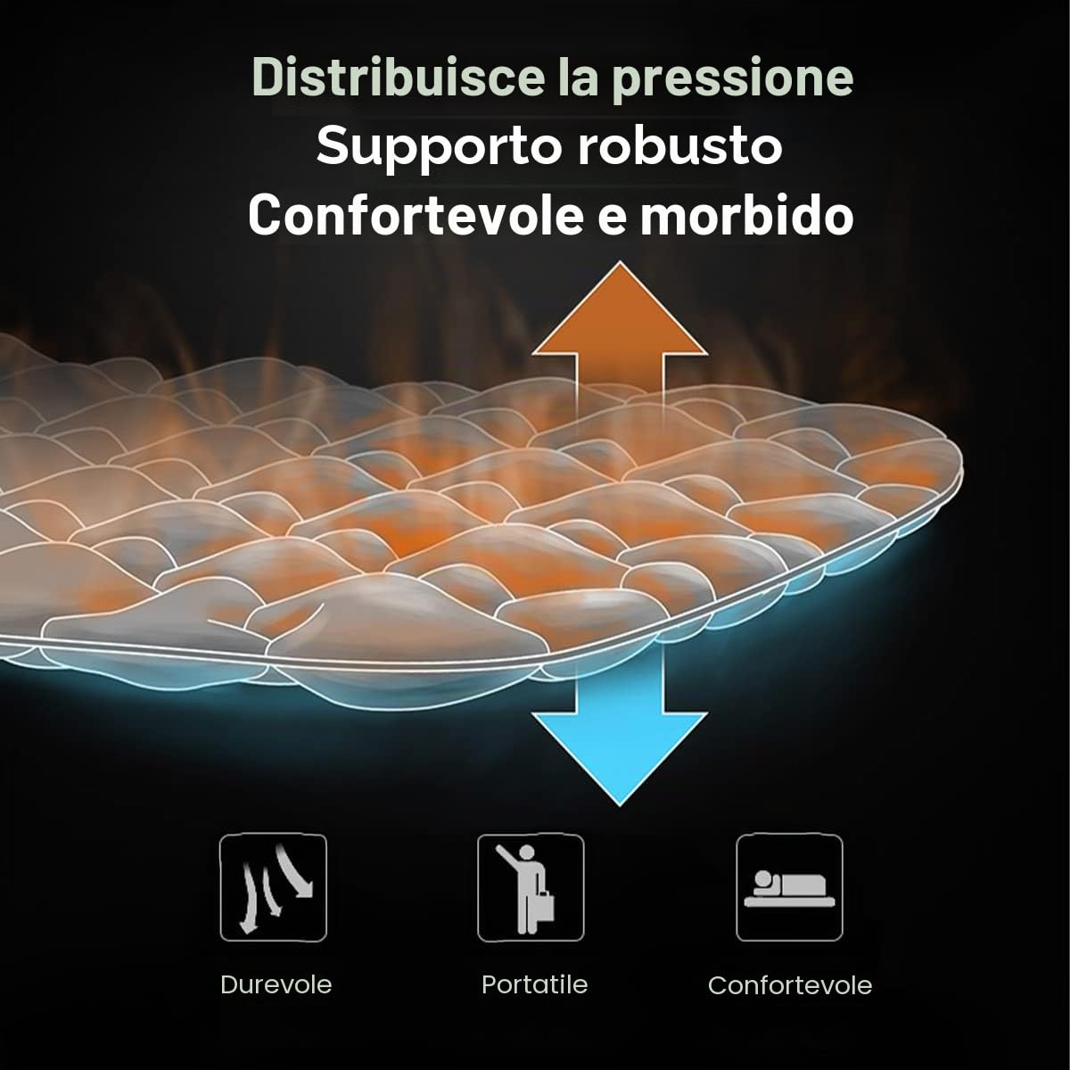 Naturehike Materassino Gonfiabile Ultraleggero per Dormire Singolo 6,5 cm di Spessore Materassino Gonfiabile Trekking Compatto e Resistente All'umidità per Escursioni, Zaino in Spalla, Campeggio