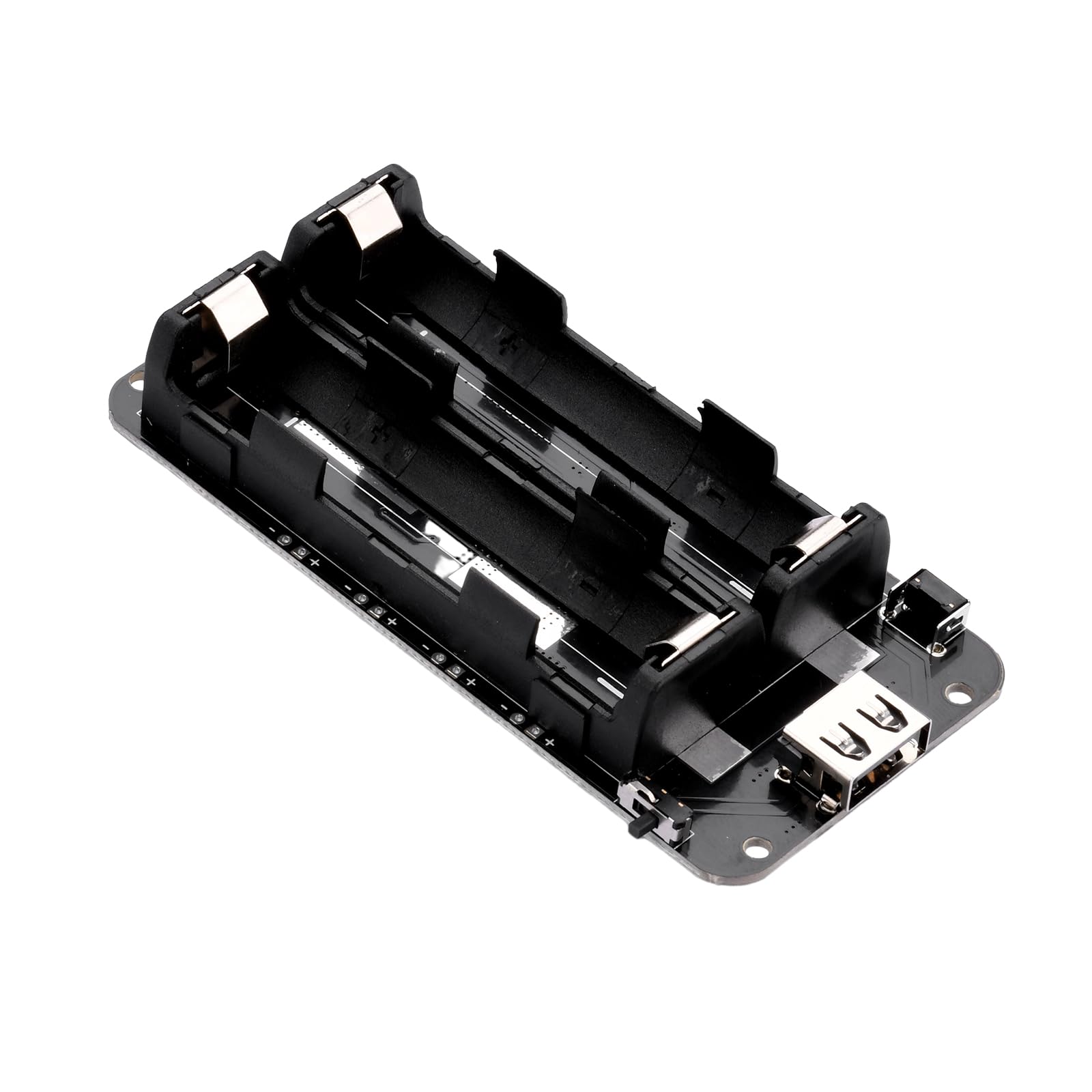 1865O Battery Holder Li-ion Battery with Dual Compartment Support Micro USB 5V/3A 3V/1A V8 Battery Shield