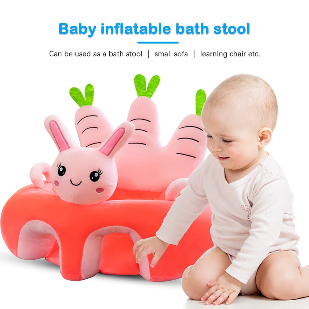 Starnearby Coussin de Canape Bébé Sans Rembourrage, Coussin Assise Bebe Bricolage, Fauteuil pour Enfant en Peluche, Housse de Siège pour Bébé, Siège de Soutien pour Bébé Apprendre à S'assoire