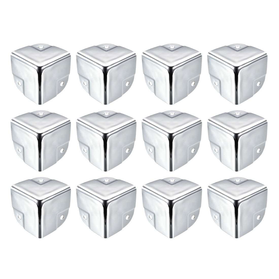 Coin protecteur de boîte meuble métal angle protection bord argenté 40mm