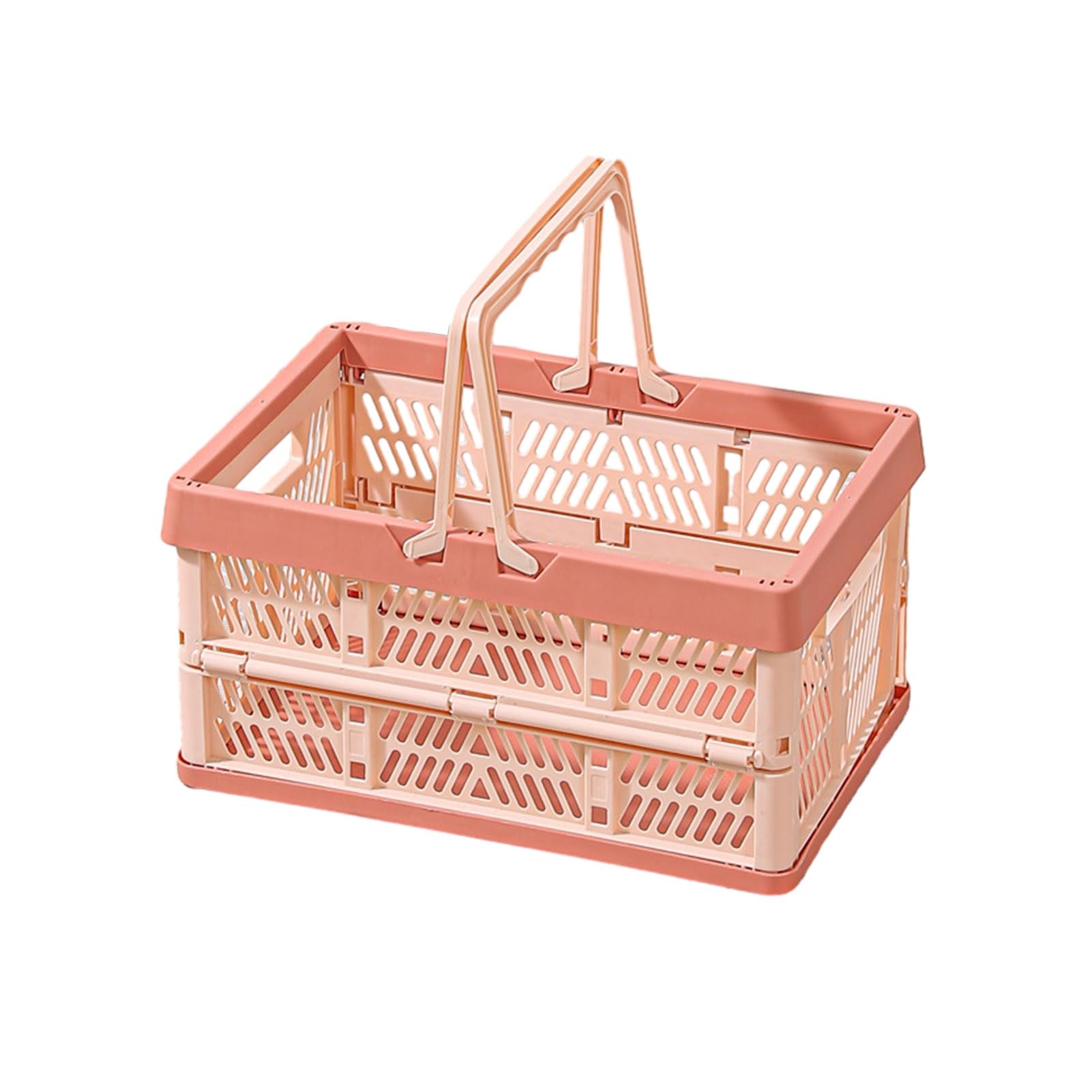 matumou Collapsible Storage Crate Plastic Foldable Storage Basket Large Capacity Stackable Crate with Handles for Office Bedroom Kitchen