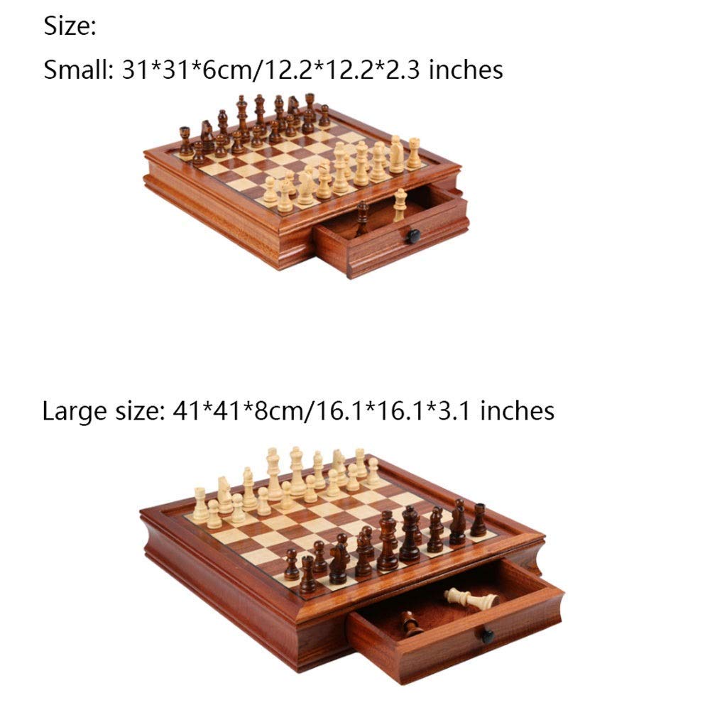 Amazon.co.jp: Double Drawer Magnetic Handmade Piece Chess Board