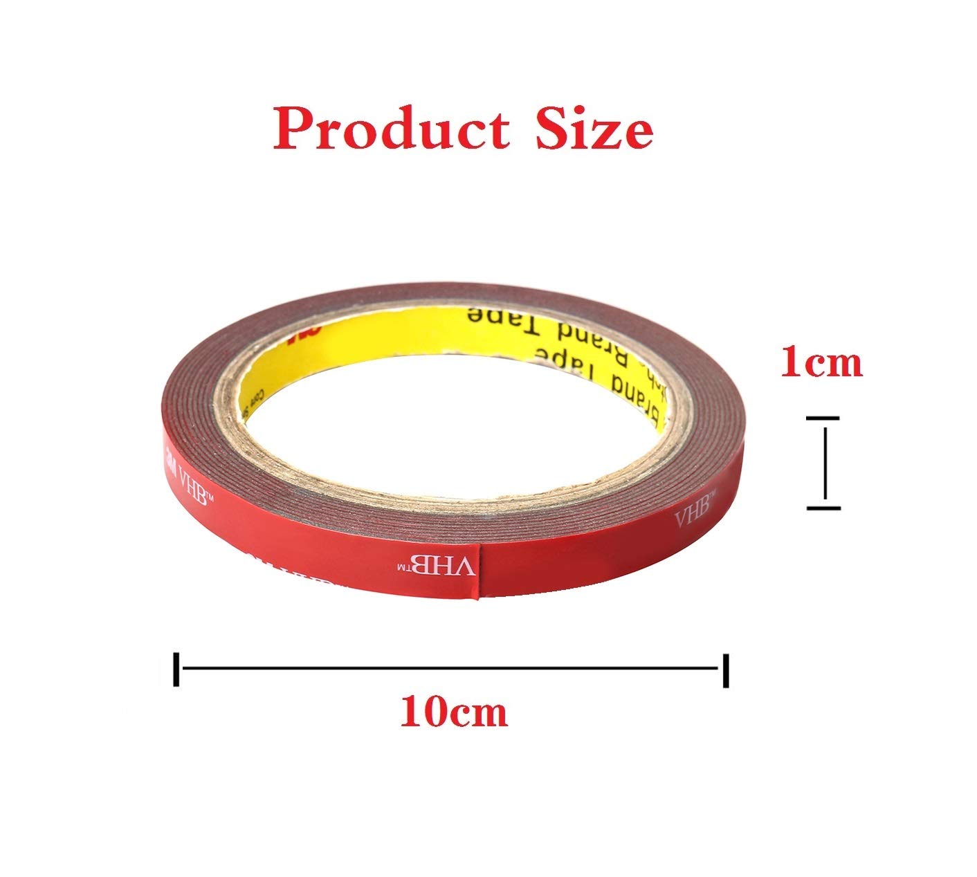 Buy kuou 3m Double Sided Tape, 3m x 10mm Heavy Duty Mounting Tape, VHB