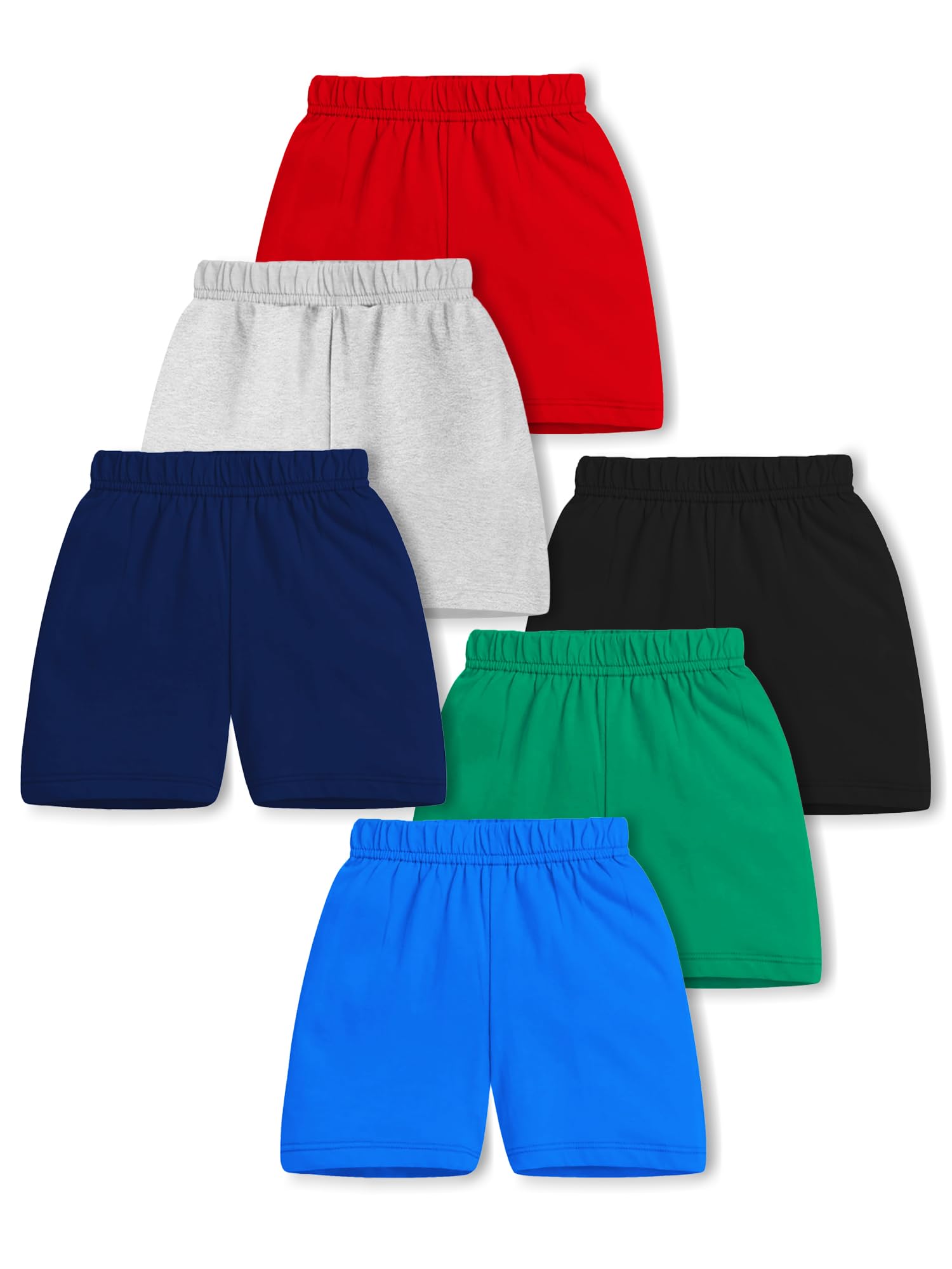 trampoline Kids Multipack Cotton Shorts Pack of 6 | Boys & Girls Vibrant Everyday Bottoms | Summer-Ready Comfy Fit | Breathable Cotton Blend Fabric | Perfect for Casual Play & Outings-picture-10