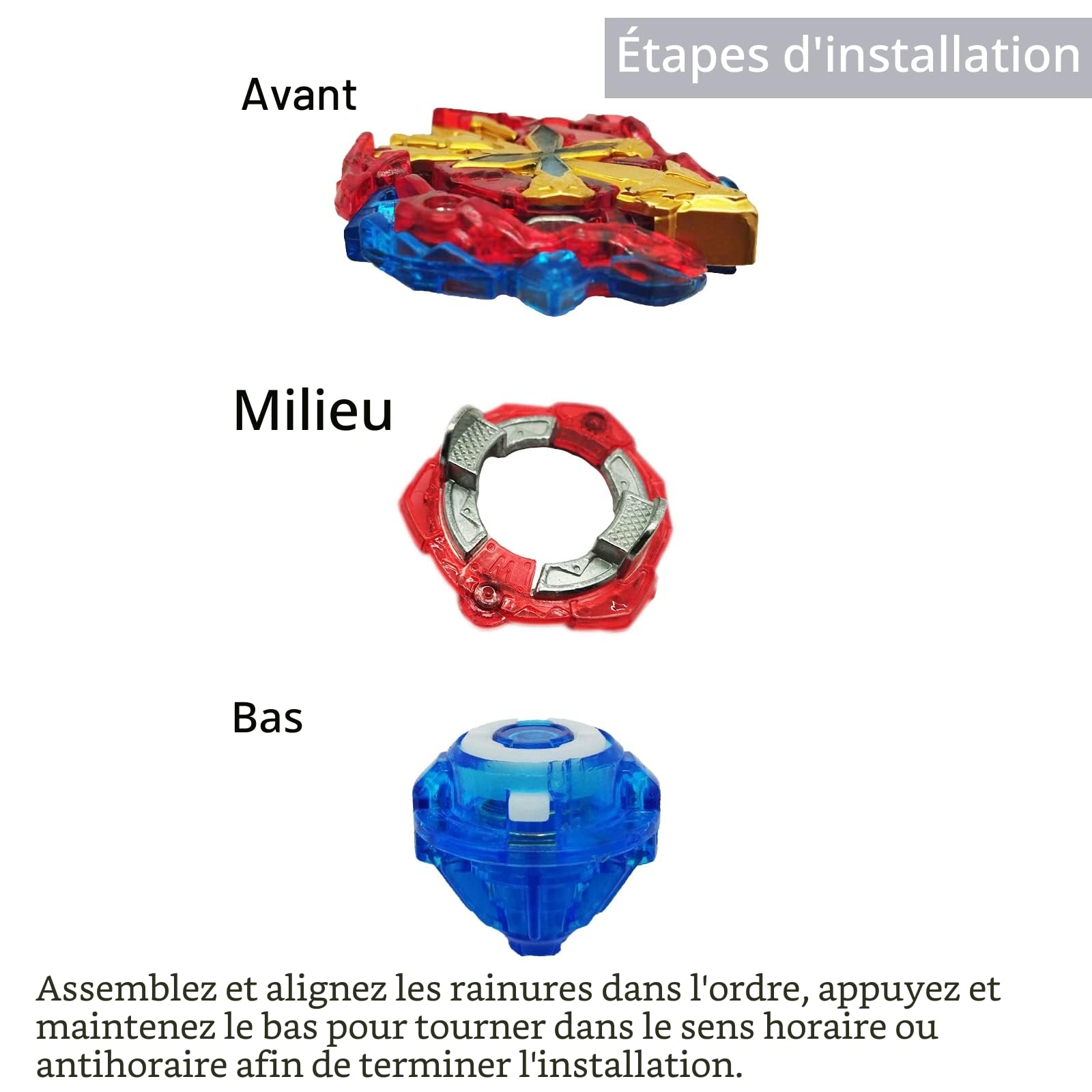 12in1 Toupie,Émetteur Bidirectionnel pour 2 Ensembles de toupie,Boîte de Rangement Portable