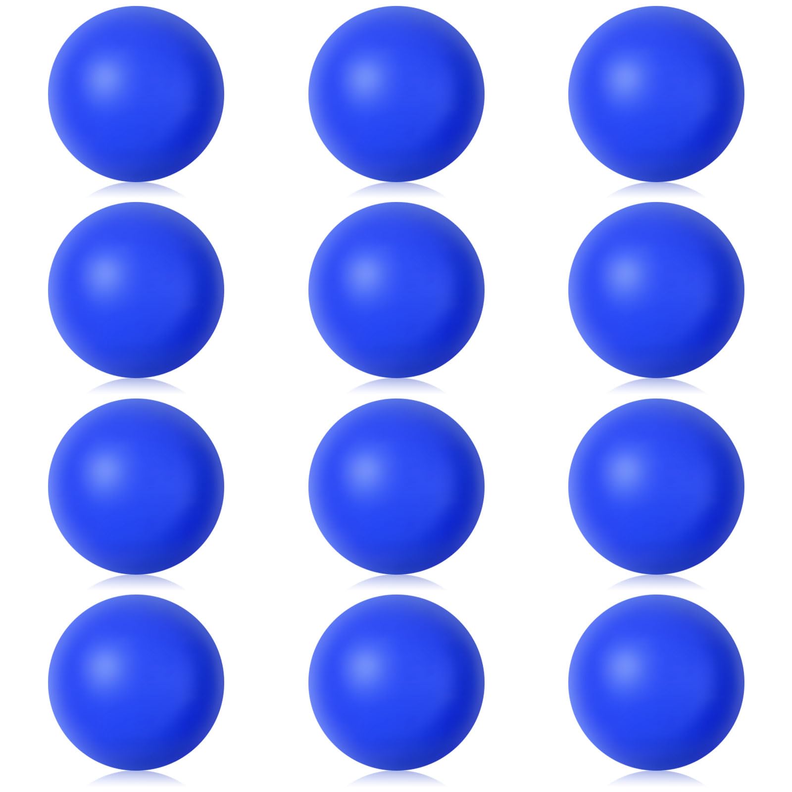 Soulchen 40mm Glow in The Dark Table Tennis Balls Bulk, Carnival Game Night, Neon Birthday Party Favor, Classroom Rewards, Goodie Bag Filler, Pet Playmate(12 Pcs,Blue,Solid) โ image 1
