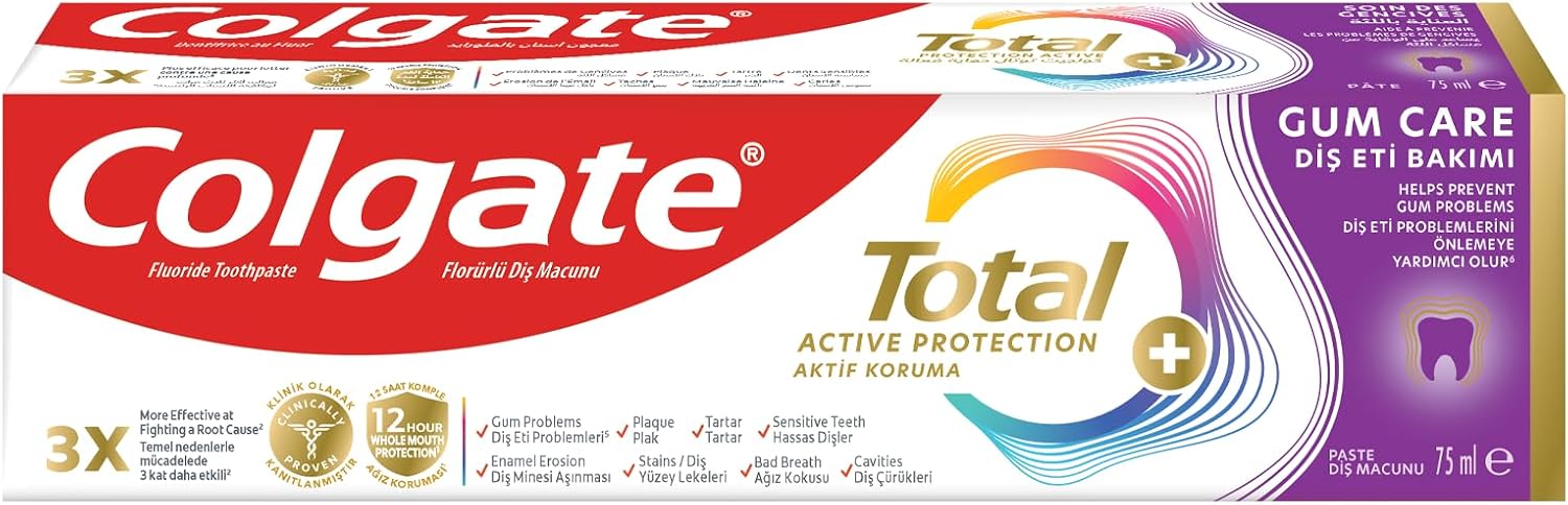 Colgate Total Aktif Koruma Diş Eti Bakımı Diş Macunu 75 ml