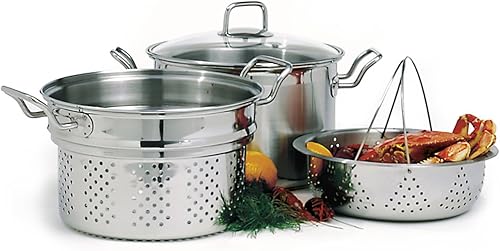 Miniatura 2 de Norpro8-Quart Corona Steamer Cocina de acero inoxidable 4piezas