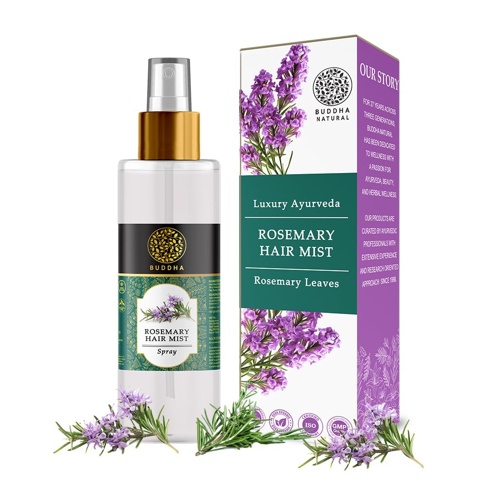 Buddha Natural Rosemary Water Spray for Hair | For Hair Growth, Scalp Health, Anti Frizz | 100% Steam Distillation Pure Hydrosol - 200 ml-image-10