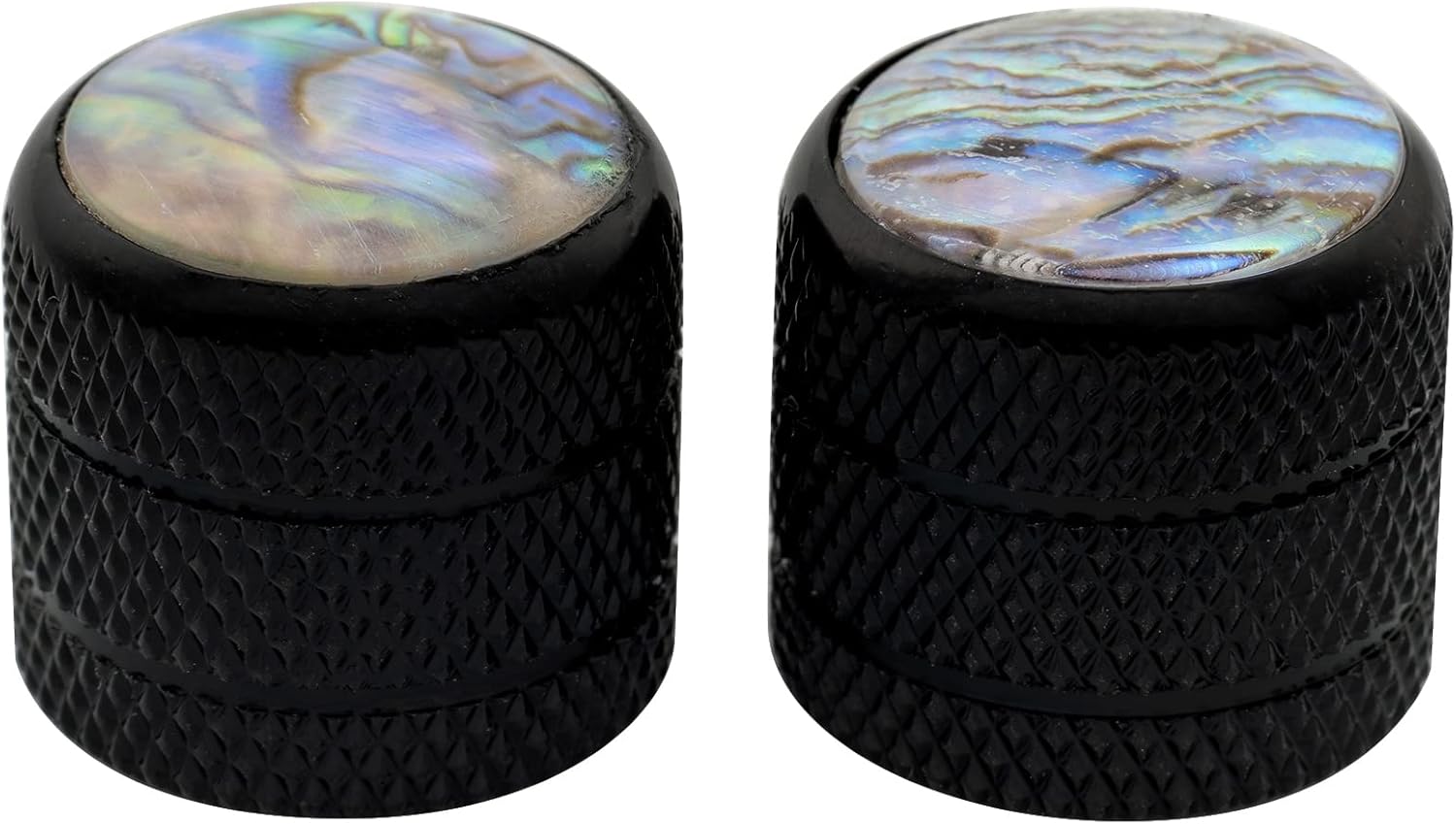 Musiclily Pro Fine 24 Splines Steel Abalone Top Dome Knobs