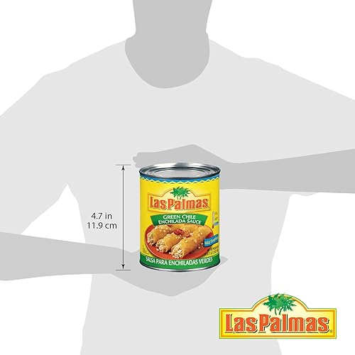 Miniatura 46 de Las Palmas Salsa de enchilada Green Chile, mediana, 28 onzas (paquete de 12)