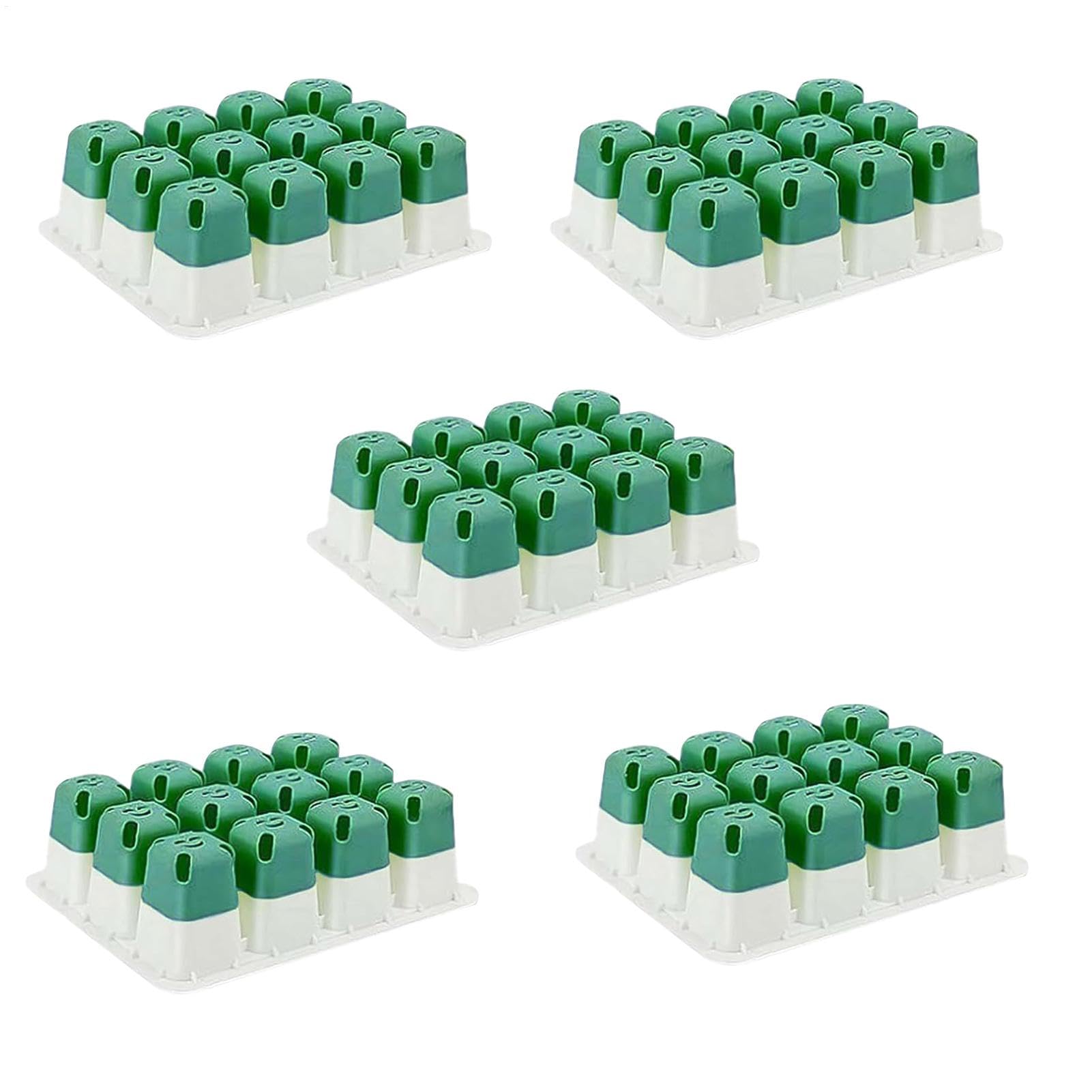 Plateaux de démarrage de semis en silicone souple pour jardinage intérieur, lot de 5