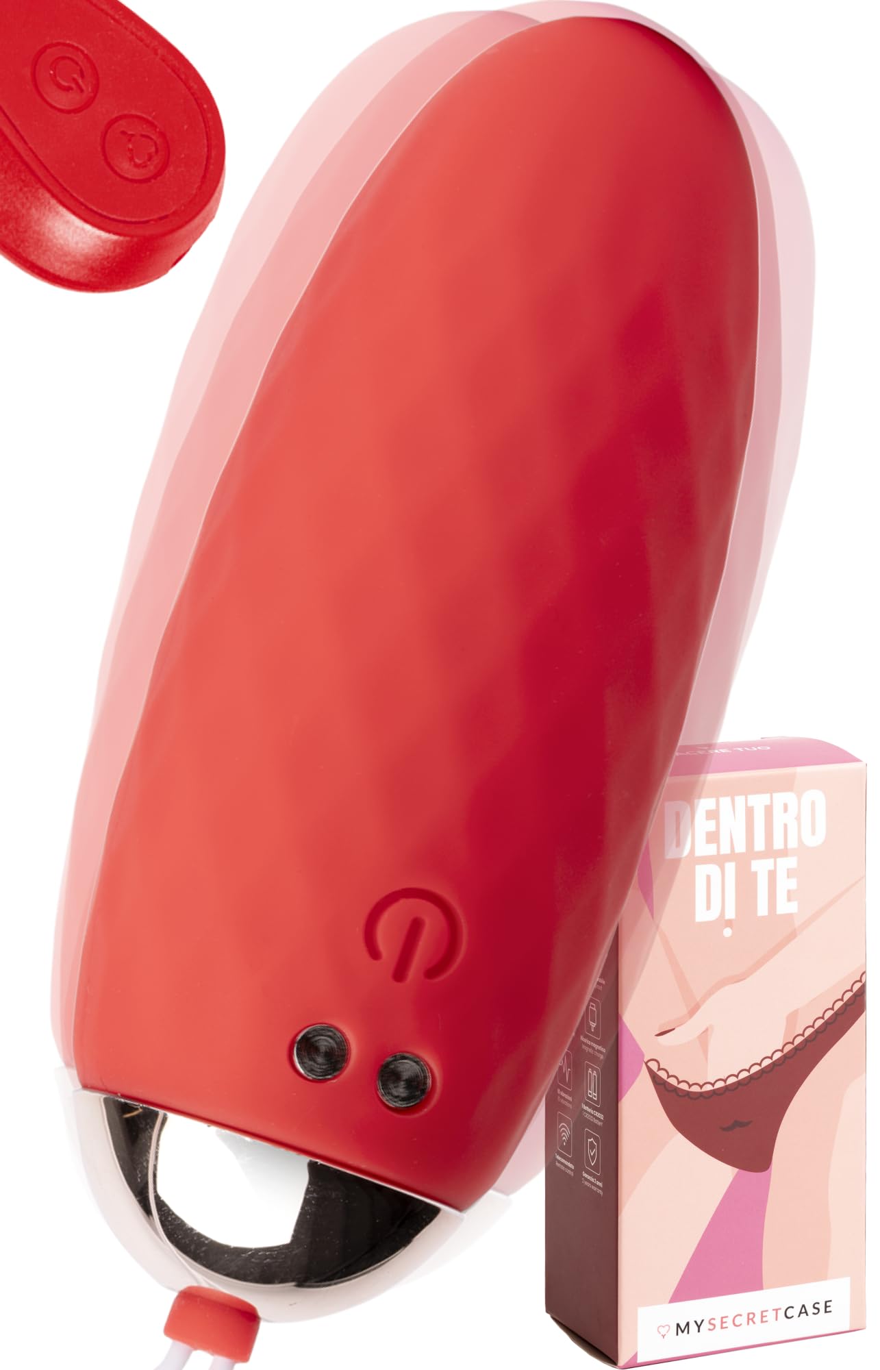 MySecretCase Consoladores.. Para Mujer con Vibración 10 Modos Vibrador Mando Distancia Huevo Vibración con Mando Juguetes Sexuales Pareja Vibrador Control Remoto Silicone IPX7 USB Juguetes Eroticos