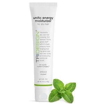 TRIDESIGN Unific Energy Moisturizer Conditioner Leave In Conditioner for Curly Hair, Anti Frizz Hair Serum & Deep Conditioner for Dry, Damaged Hair Frizz Control & Hair Care Solution 6 oz Tube