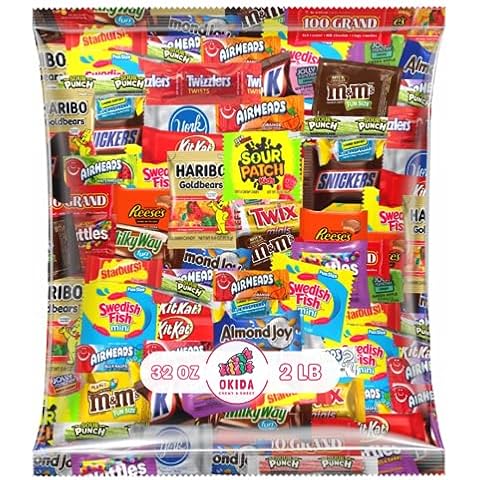 Candy & Chocolate Assorted Variety Pack - Stocking Stuffers - Individually Wrapped (32 Ounces) Cover
