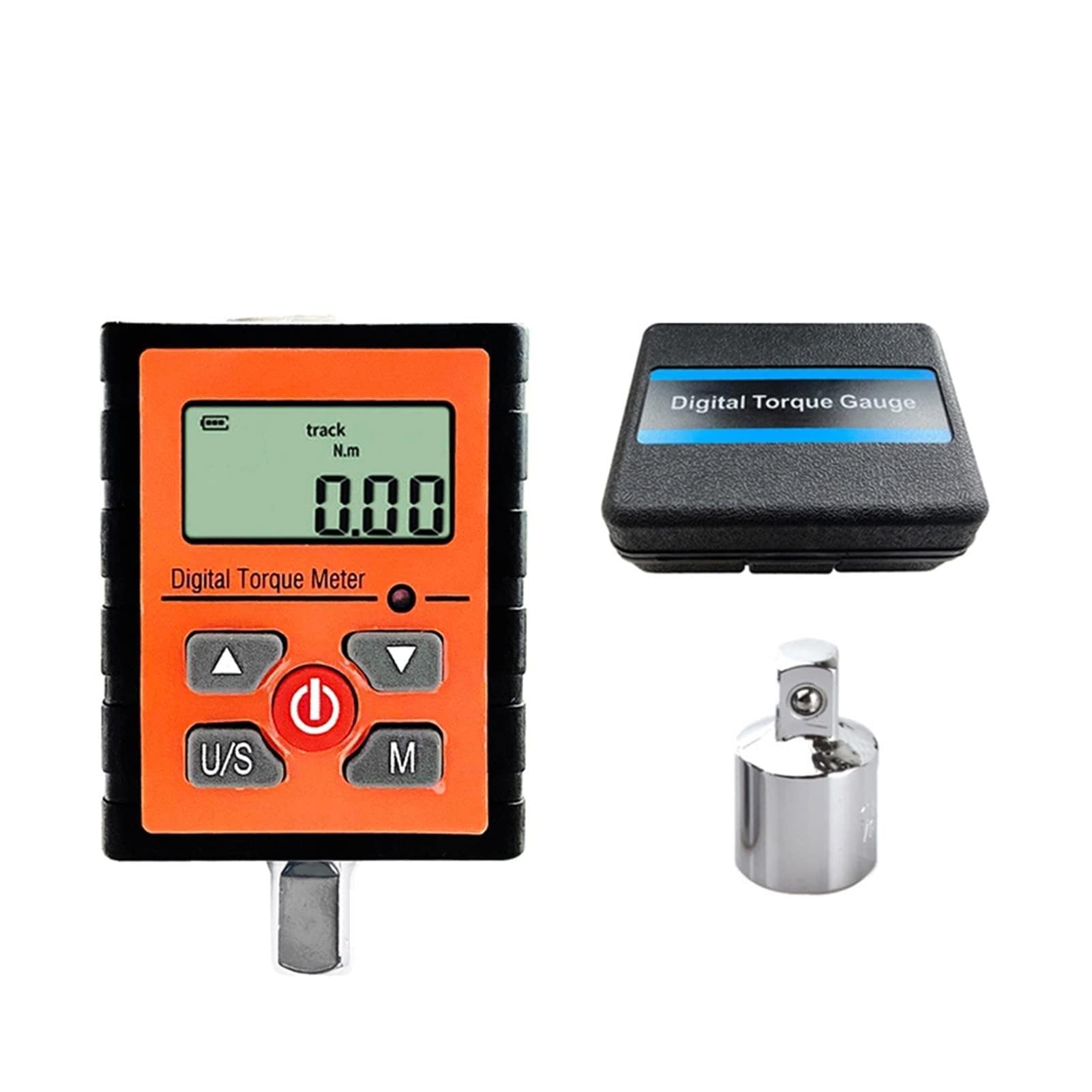 Klucze dynamometryczne Regulowany 1/2 "1/4" 3/8 "Digital Meter Meter Tester Adapter 30 135 200N.m Pomiar do napraw samochodowych, rowerowych i ogólnych (Color : Torque 3-30 N.m)