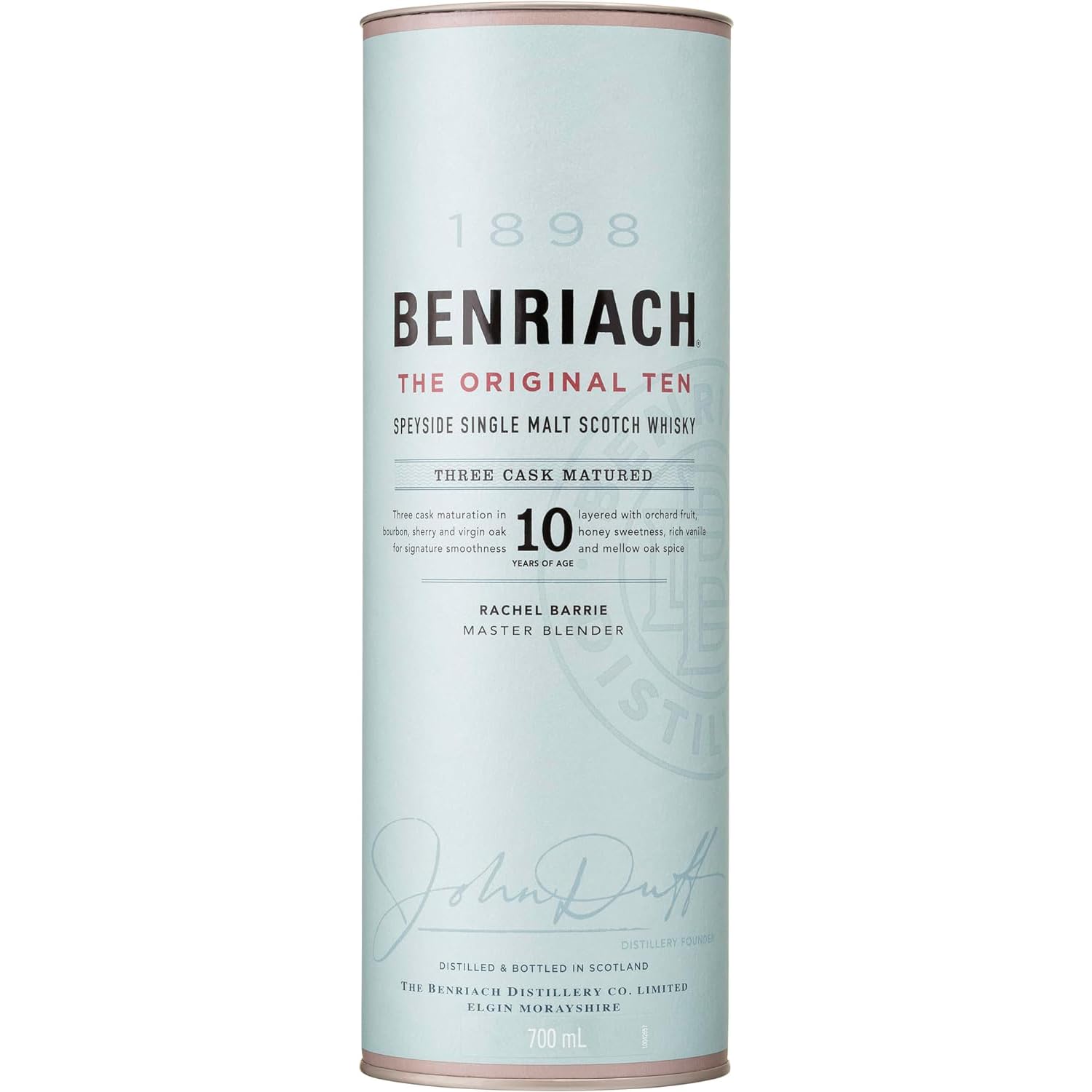 Benriach Distillery The Benriach 10 Años Single Malt - 700 ml, el paquete puede variar