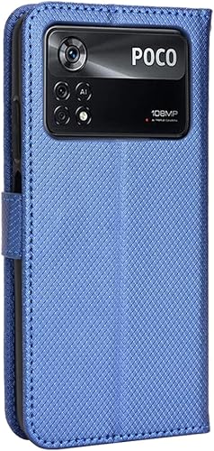 Miniatura 3 de Elubugod Funda para Xiaomi Poco M4 Pro 4G Funda de piel sintética para Xiaomi Poco M4 Pro 4G 2201117PI 2201117PG Funda de piel sintética con tapa