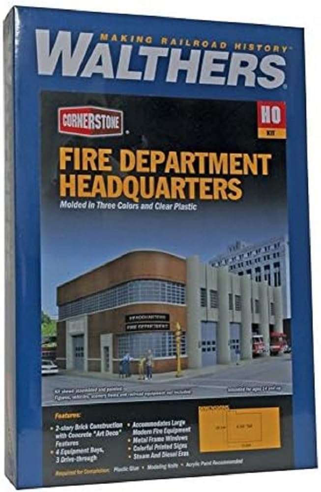Walthers Cornerstone Fire Dept Headquarters