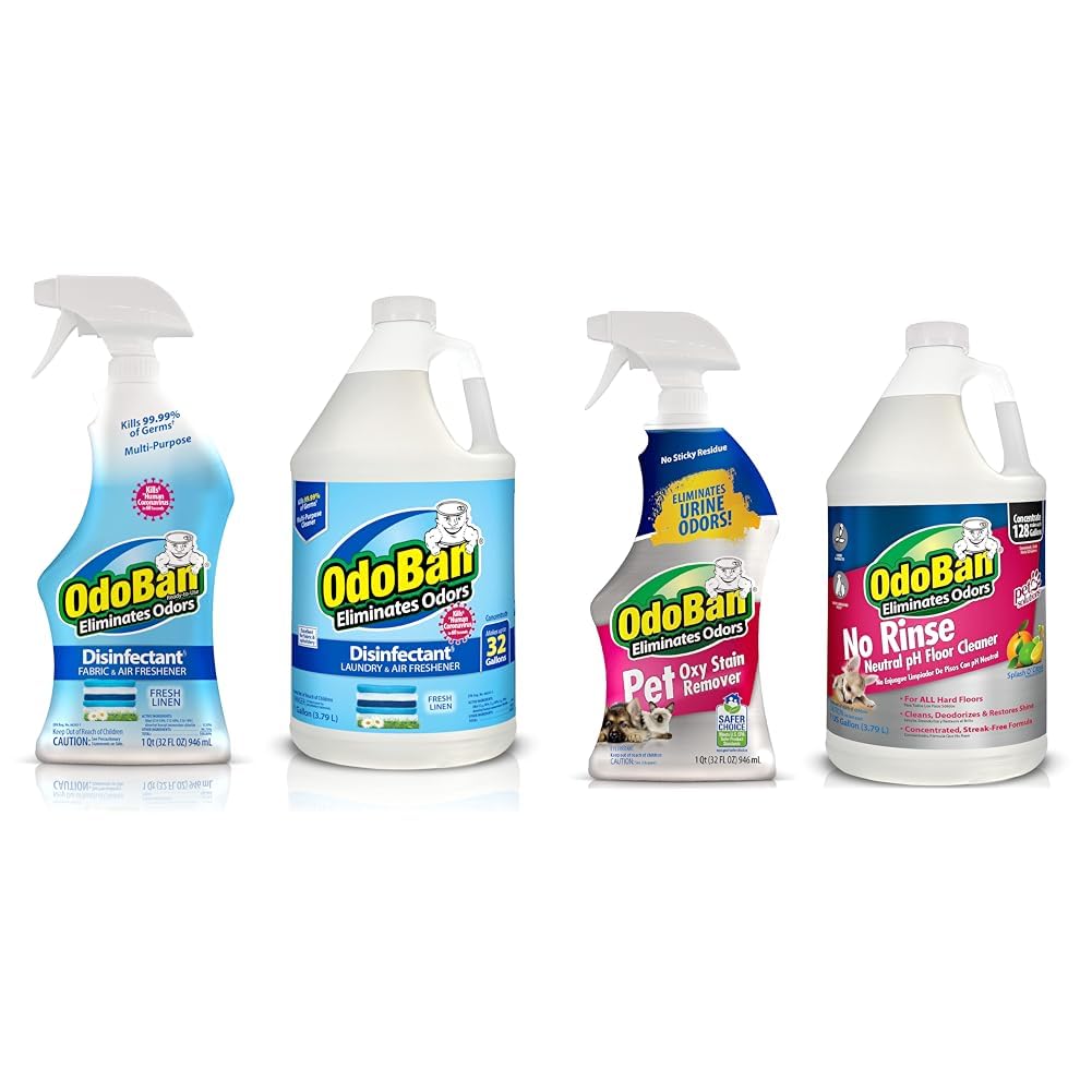 OdoBan Disinfectant and Odor Eliminator Ready-to-Use 32 oz Spray Bottle Pet Solutions Neutral pH Floor Cleaner Concentrate 1