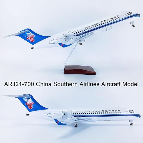 Miniatura 10 de AZIZAT Modelos de avión Delta DHL A380 C919 - Modelo de avión de 18.5 pulgadas, modelo de avión Jet de resina fundida a presión para regalo de