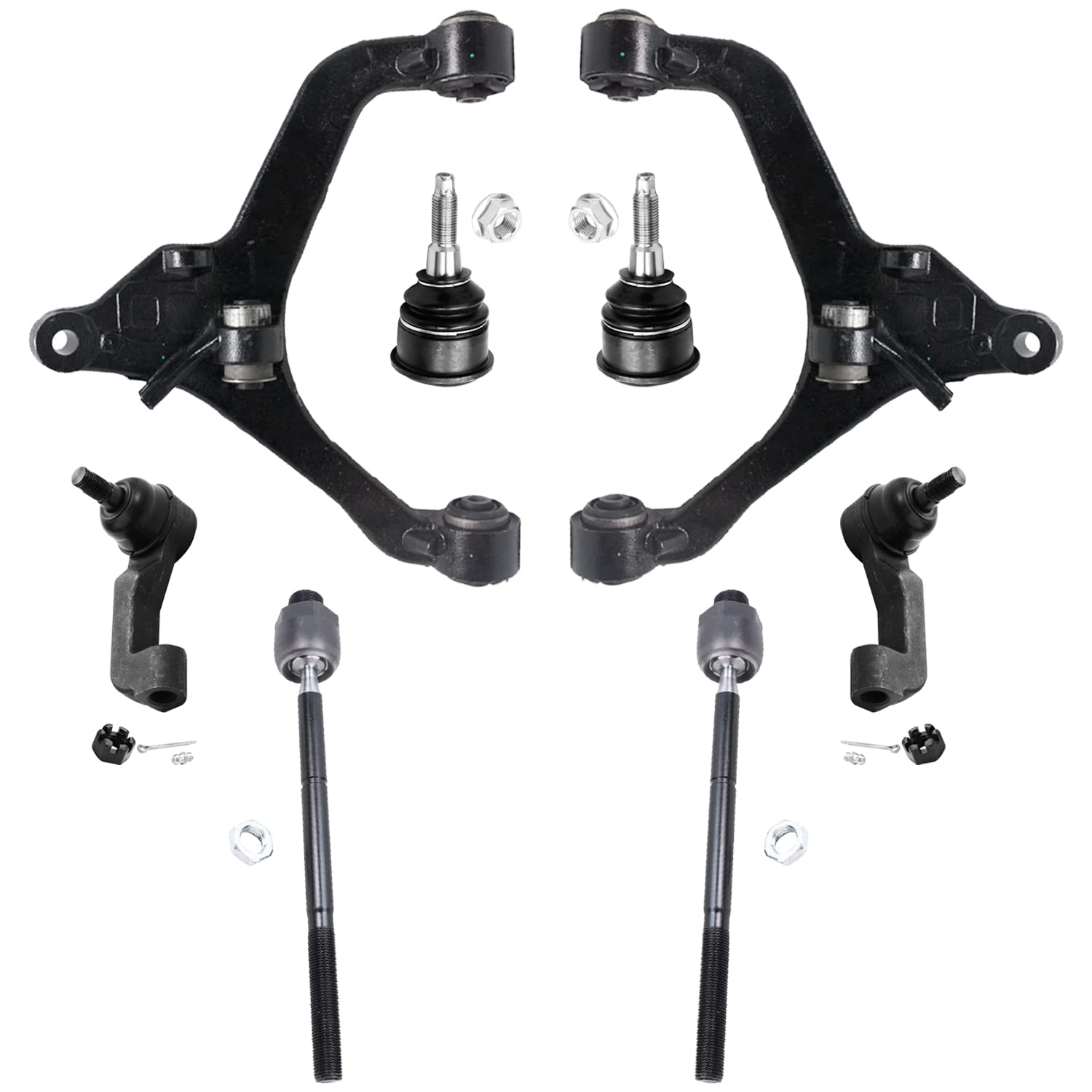 Detroit Axle - 8pc Front End Control Arms Kit for 02-04 Jeep Liberty, 2