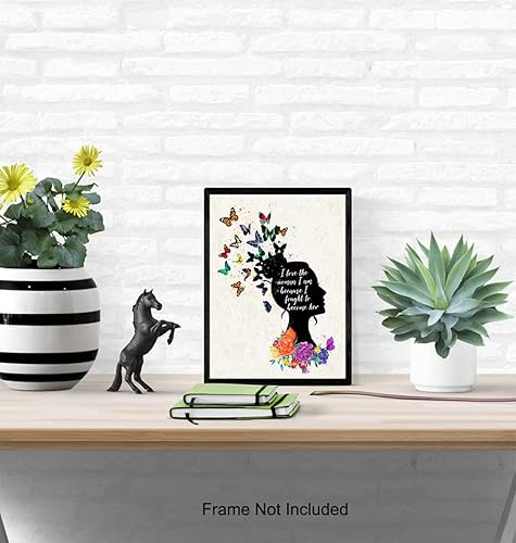 Vista 5 de Positive Quotes Wall Art & Decor - Inspirational Sayings for Wall Decor- Encouragement Gifts for Women, Best Friend, Girls, Teens - Motivational