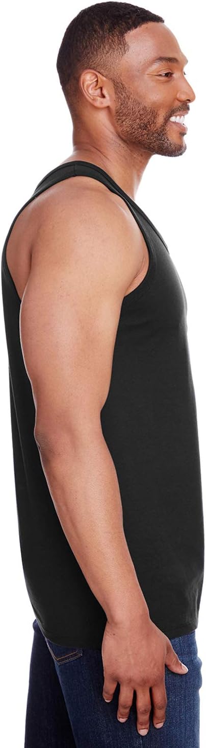 Champion Mens Ringspun Cotton Tank Top (CP30) at  Men’s Clothing store