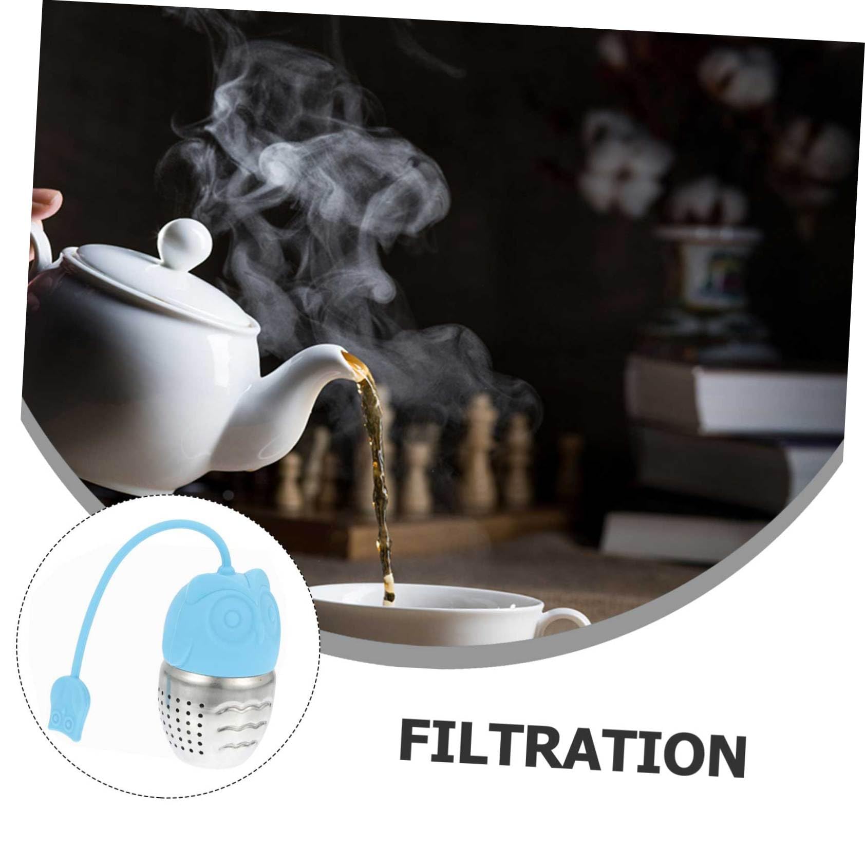 PLAFOPE Juego De 3 Coladores E Infusores De Té Para Té Suelto Filtros De Malla Fina De Acero Inoxidable Para Relajarse A La Hora Del Té (2 Unidades)