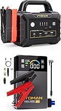 VTOMAN X3 Jump Starter with Air Compressor, 3500A Portable Car Battery Jumper Starter (9L Gas/8.5L Diesel Engines) + VTOMAN V-Truck Pro 8000A Car Battery Jump Starter with 65W Quick Charge
