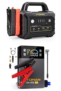 VTOMAN X3 Jump Starter with Air Compressor 3500A Portable Car Battery Jumper Starter 9L Gas 8 5L Diesel