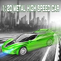 Vista 3 de Autos RC – Auto de control remoto para niños, 2.4GHz Sport Racing Hobby vehículo modelo eléctrico de alta velocidad deriva con faro LED y 2