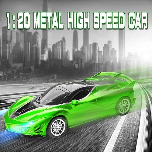 Miniatura 3 de Autos RC  Auto a control remoto para niños, 2.4 GHz Sport Racing Hobby modelo eléctrico de alta velocidad con faros LED y 2 controladores