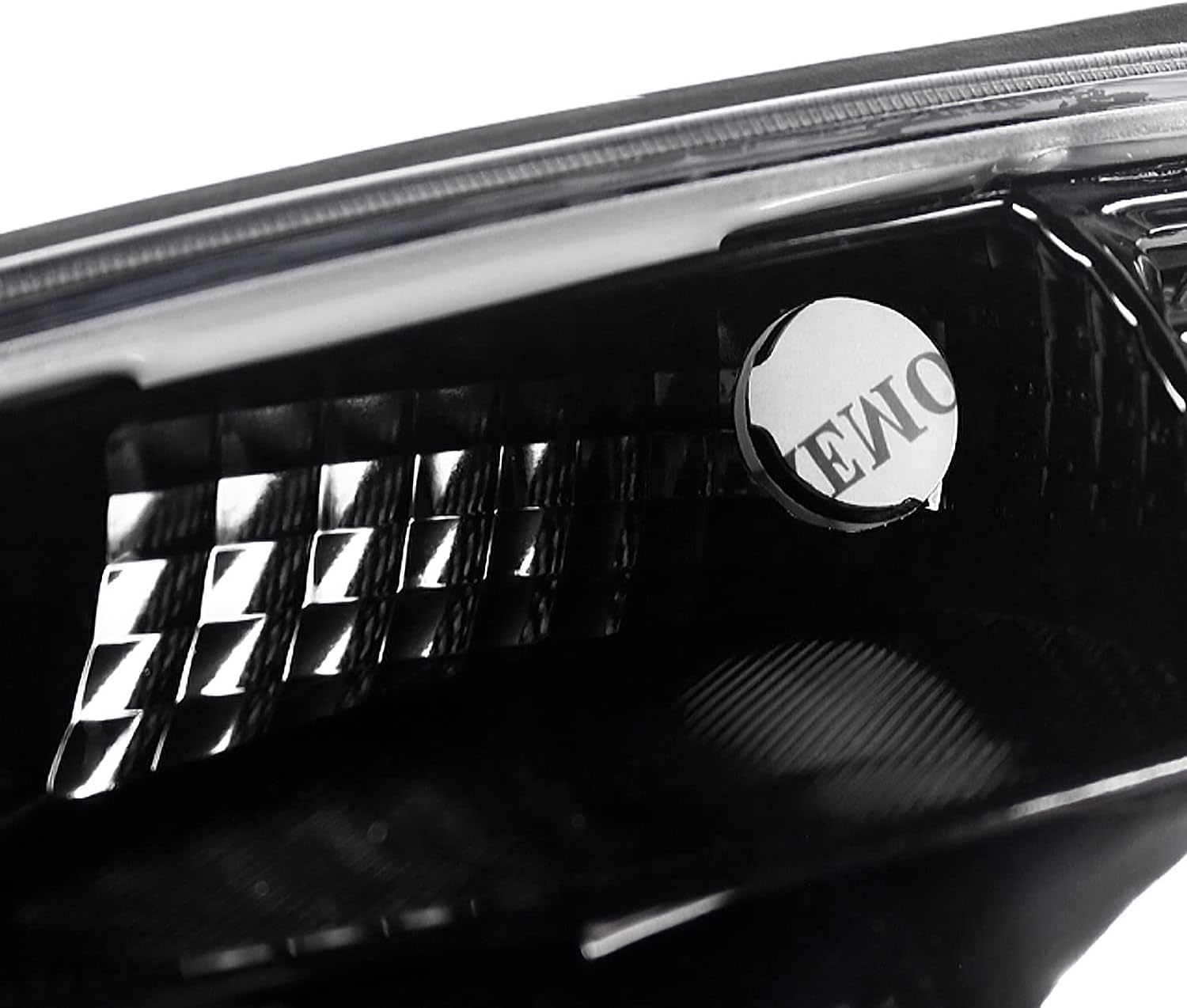 SPEC-D TUNING Jet Black LED Projector Headlights Compatible with 2005-2010 Chevy Cobalt, 2007-2009 Pontiac G5, 2005-2006 Pontiac Pursuit, Left + Right Pair Headlamps Assembly