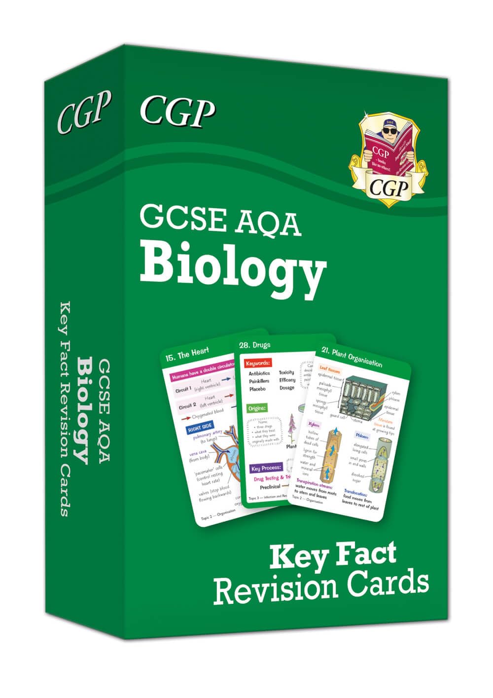 New GCSE Biology AQA Key Fact Revision Cards - Summary cards for quick revision (CGP AQA GCSE Biology) Cards – 11 Mar. 2025