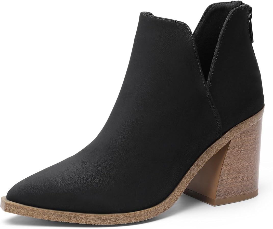 Amazon.com | DREAM PAIRS Women's Ankle Boots Chunky Heel