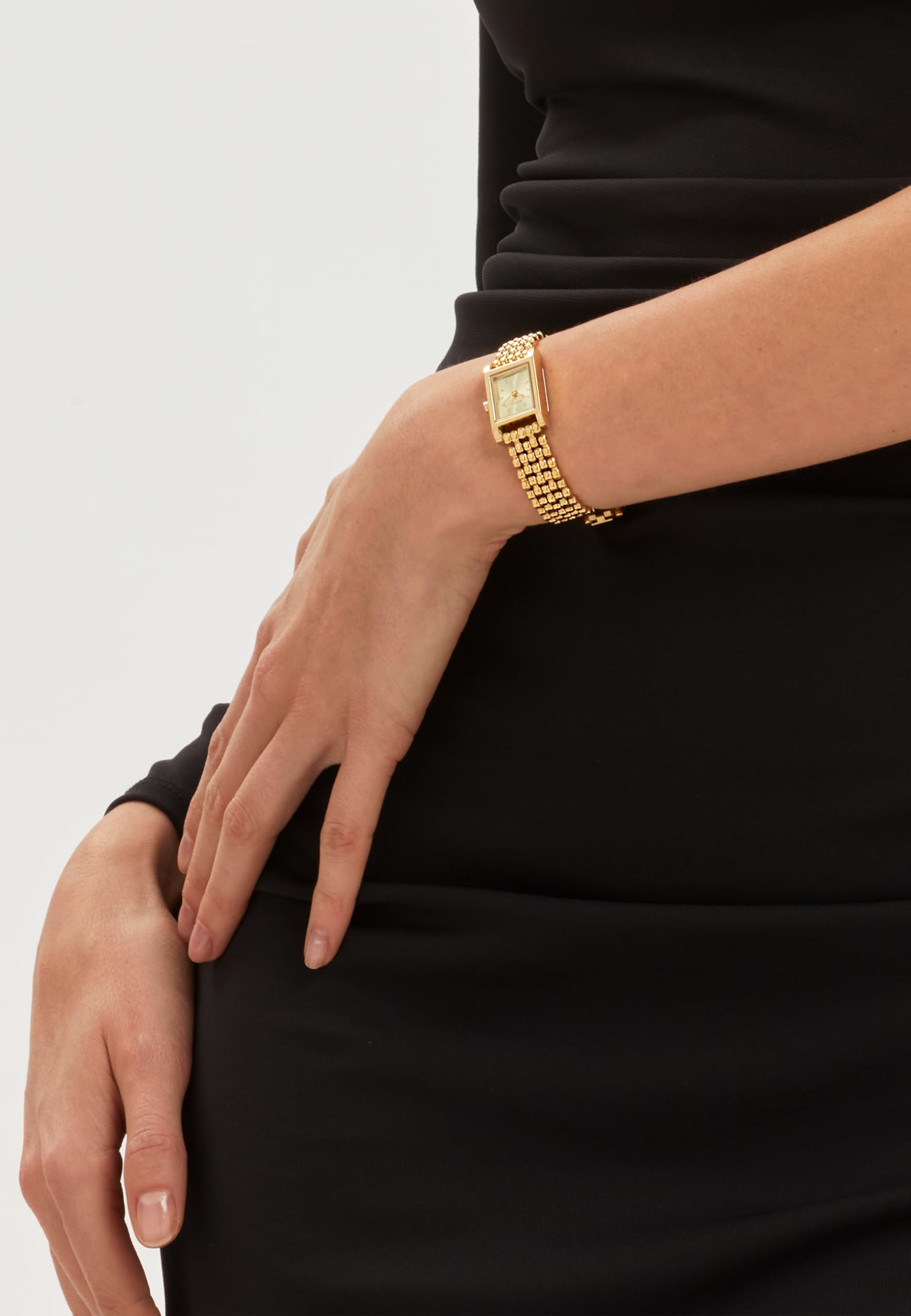 Breil, Collezione Demure, Orologio Donna in Acciaio dal Design Discreto e Raffinato, Resistente all'Acqua fino a 3 atm, Vetro Minerale, Bracciale a 5 Maglie Effetto Matelassé, Chiusura a Gioielleria
