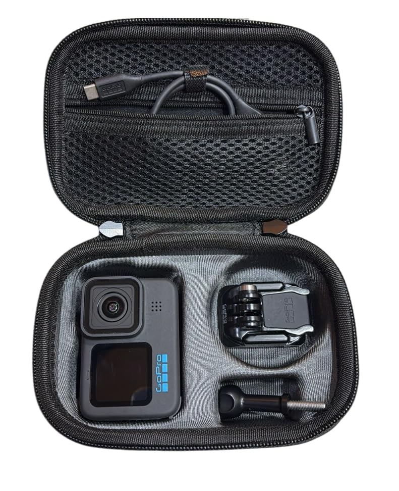 Image of VERTUS Carrying Case Storage Bag for GoPro Hero 13 /12 /11 /10 /9 /8 /7 /6 /5 /4 /3 Action Camera, Travel Case Cover for GoPro Hero 13 /Hero 12 /Hero 11 /Hero 10 /Hero 9 Black Action Camera (Hard|Black)