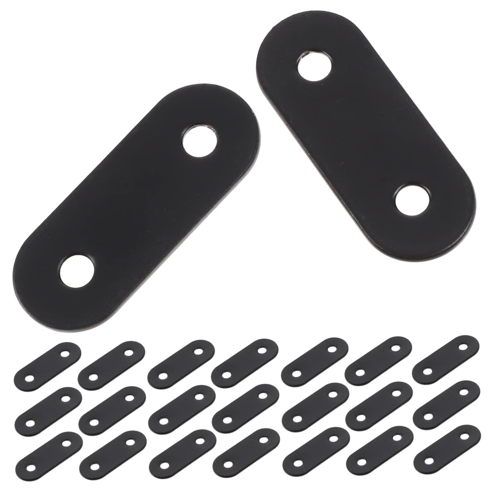 SOLUSTRE Stainless Steel Straight Bracket 20pcs Mending Plates Flat Metal Plates Metal Brackets for Shelves