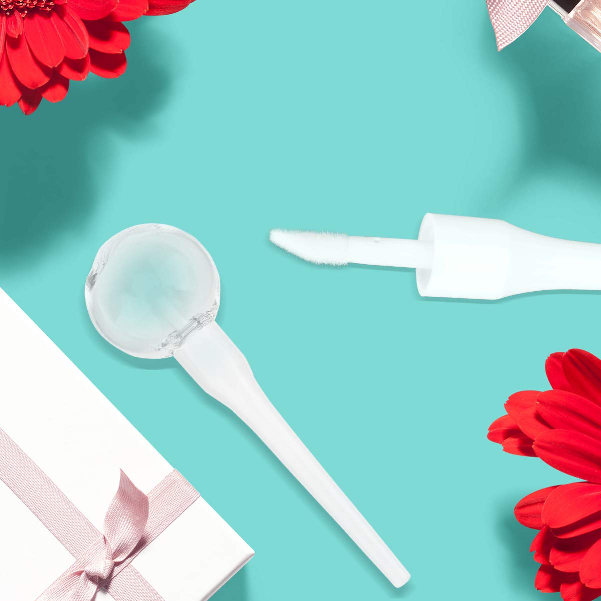 Didiseaon 42 Piezas Piruleta Lápiz Labial Transparente Control Del Tráfico Aéreo Brillo De Labios Recargable Tubo De Brillo De Labios Tubos De Bálsamo Labial Cosmético Brillo De Labios De
