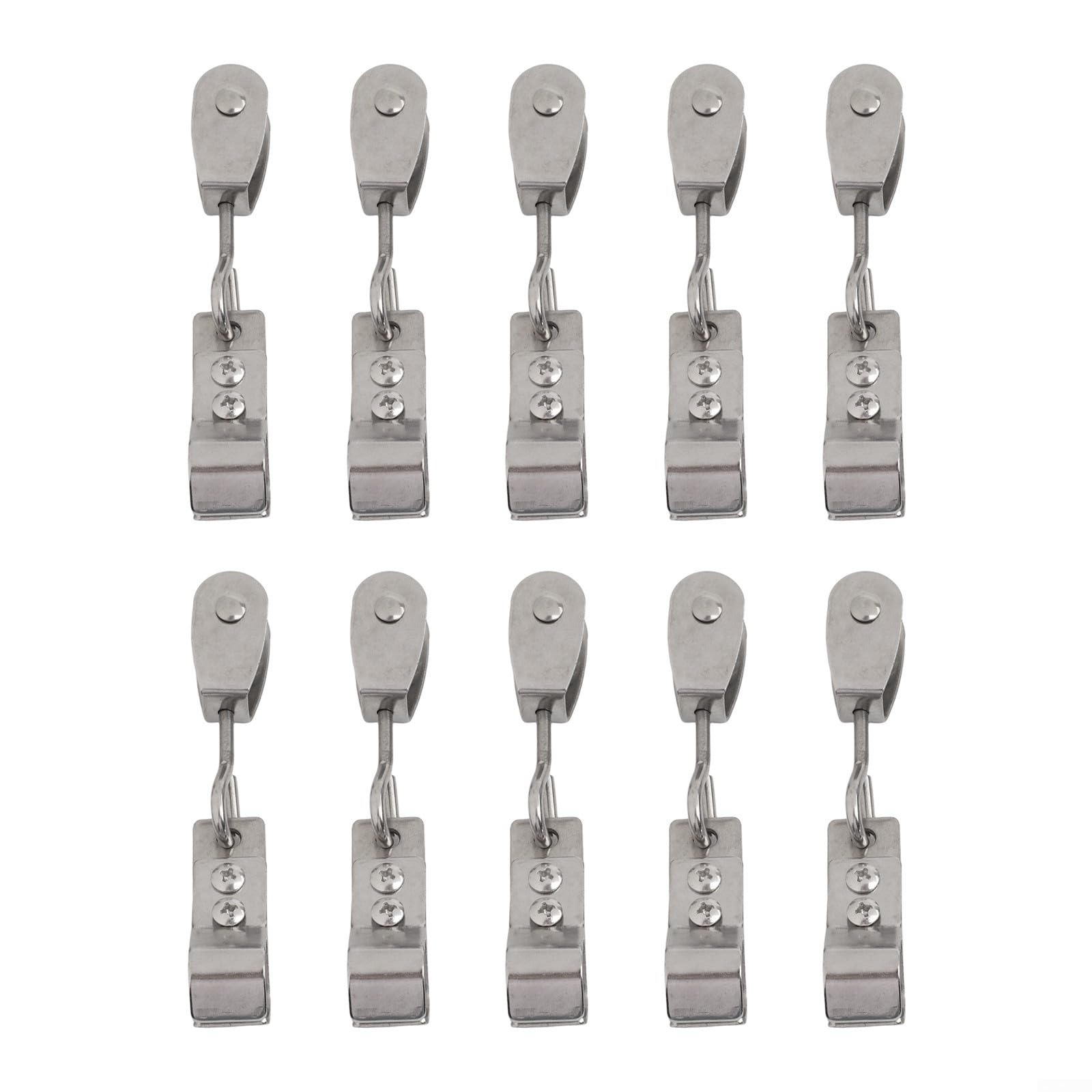 Poulie en acier inoxydable 304 et pince de fixation pour les configurations de voile d'ombrage avec compatibilité de type de roue double
