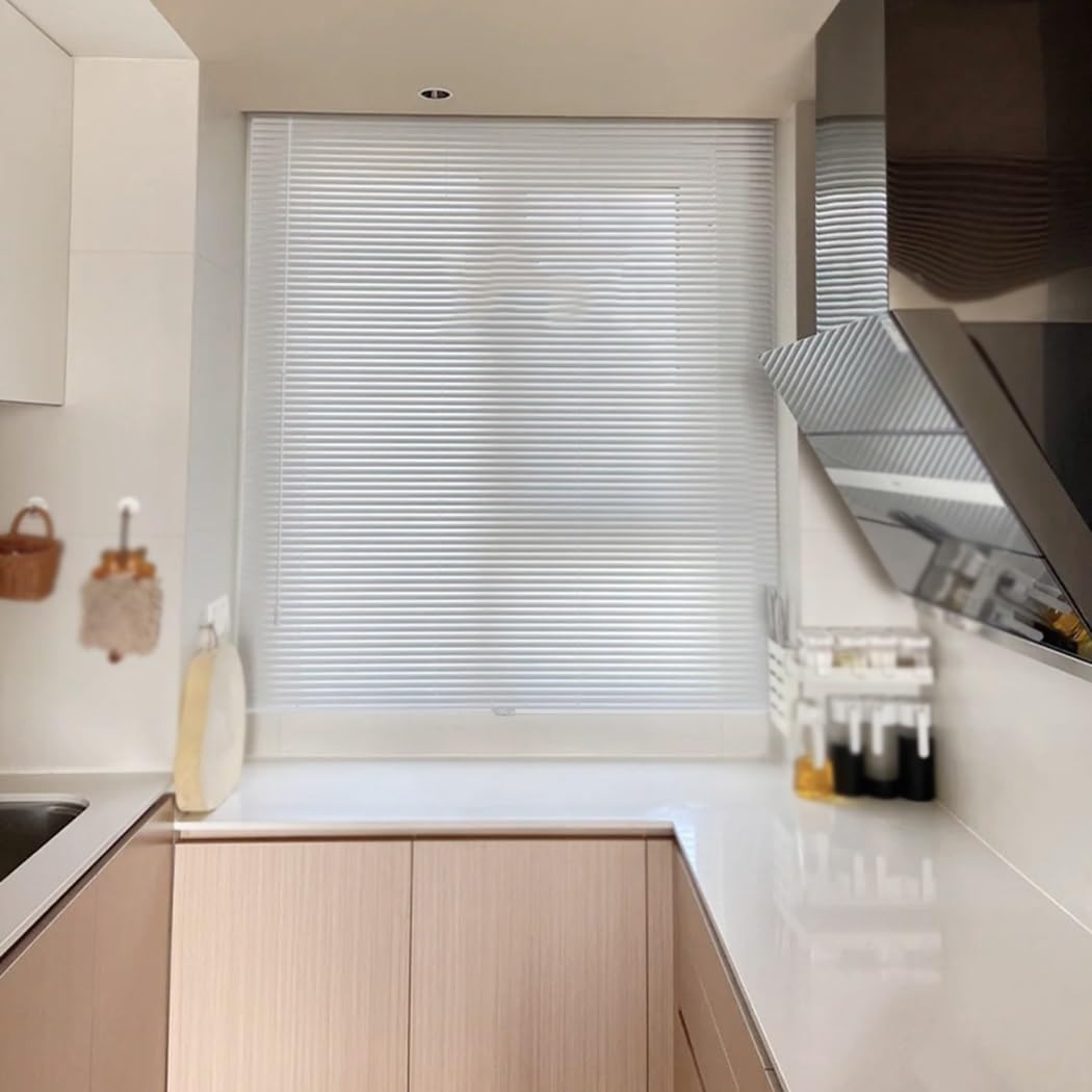 25.0mm Oscurante Tenda Veneziane Da Interno 35cm 50cm 80cm 120cm Veneziana In Alluminio Per Finestre Verandato Soggiorno Bagno(Mauve)