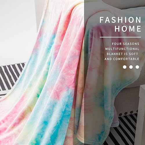 Miniatura 3 de Manta multicolor rosa fuerte