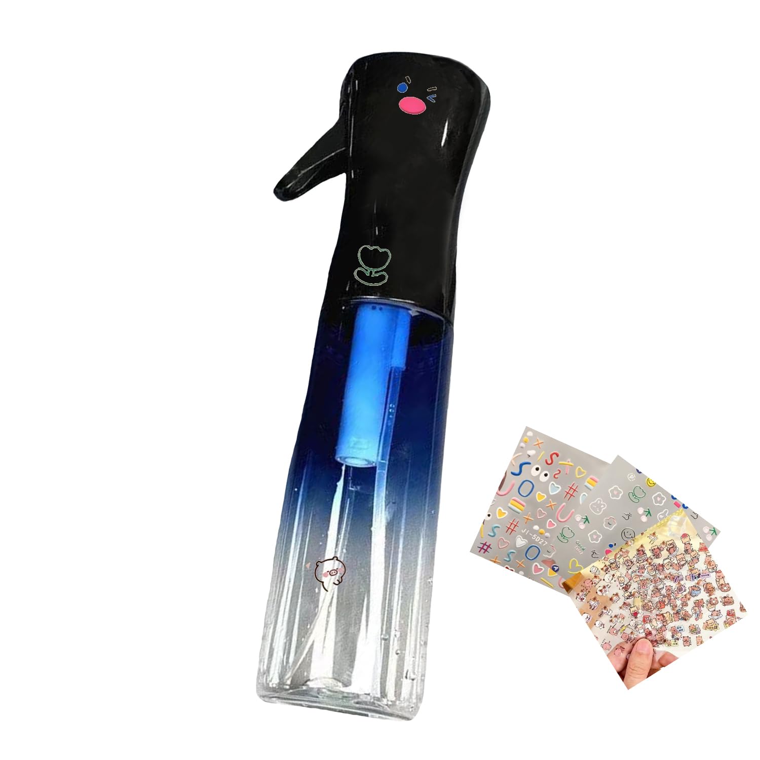 DIY Pattern Home Hair Spray Bottle (10.1oz/300ml) - Continuous Spray Ultra Fine Water- Suitable for Hair Cutting Accessories, Cleansing, Salon, Plants