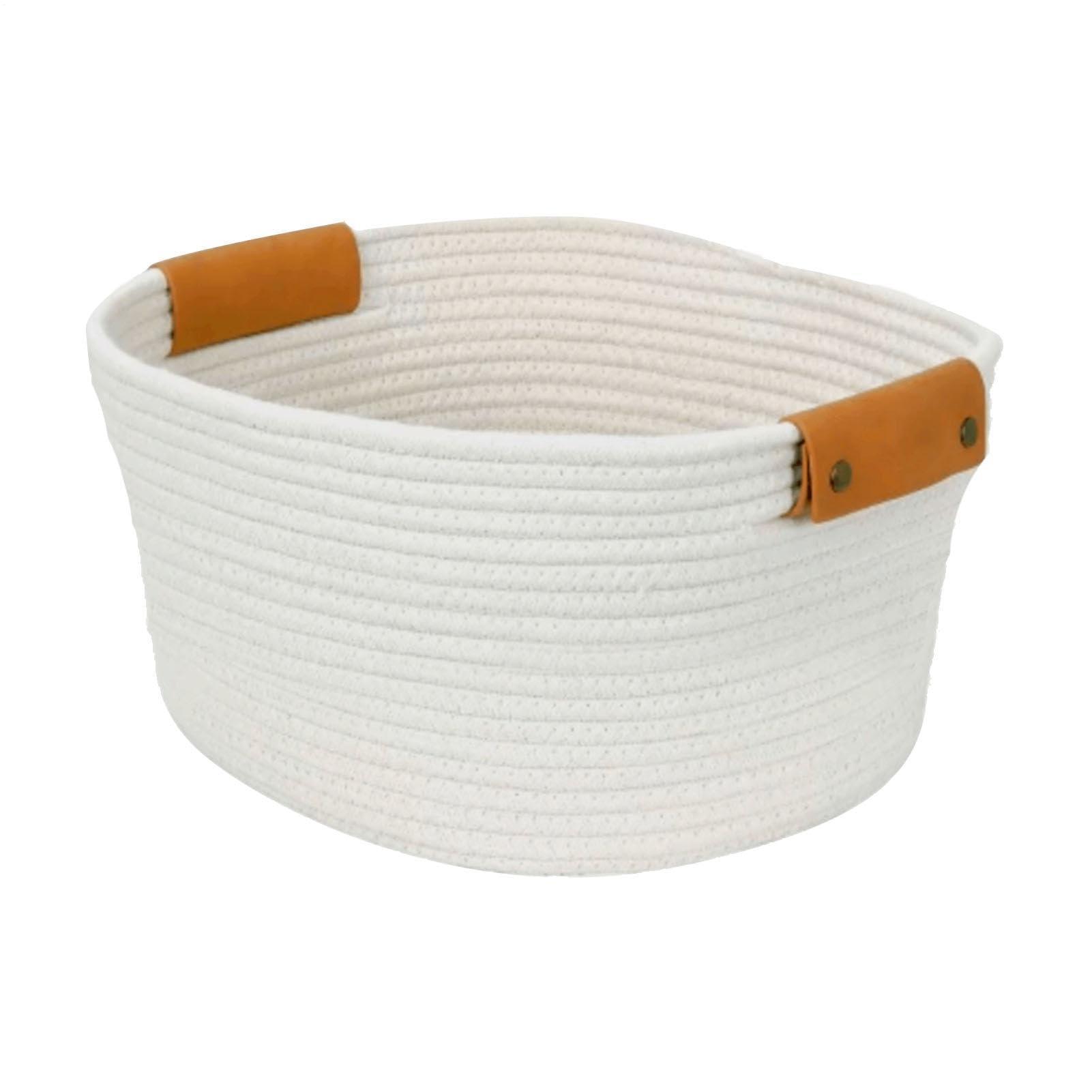 Panier à linge conçu avec une corde en coton super douce et résistante
