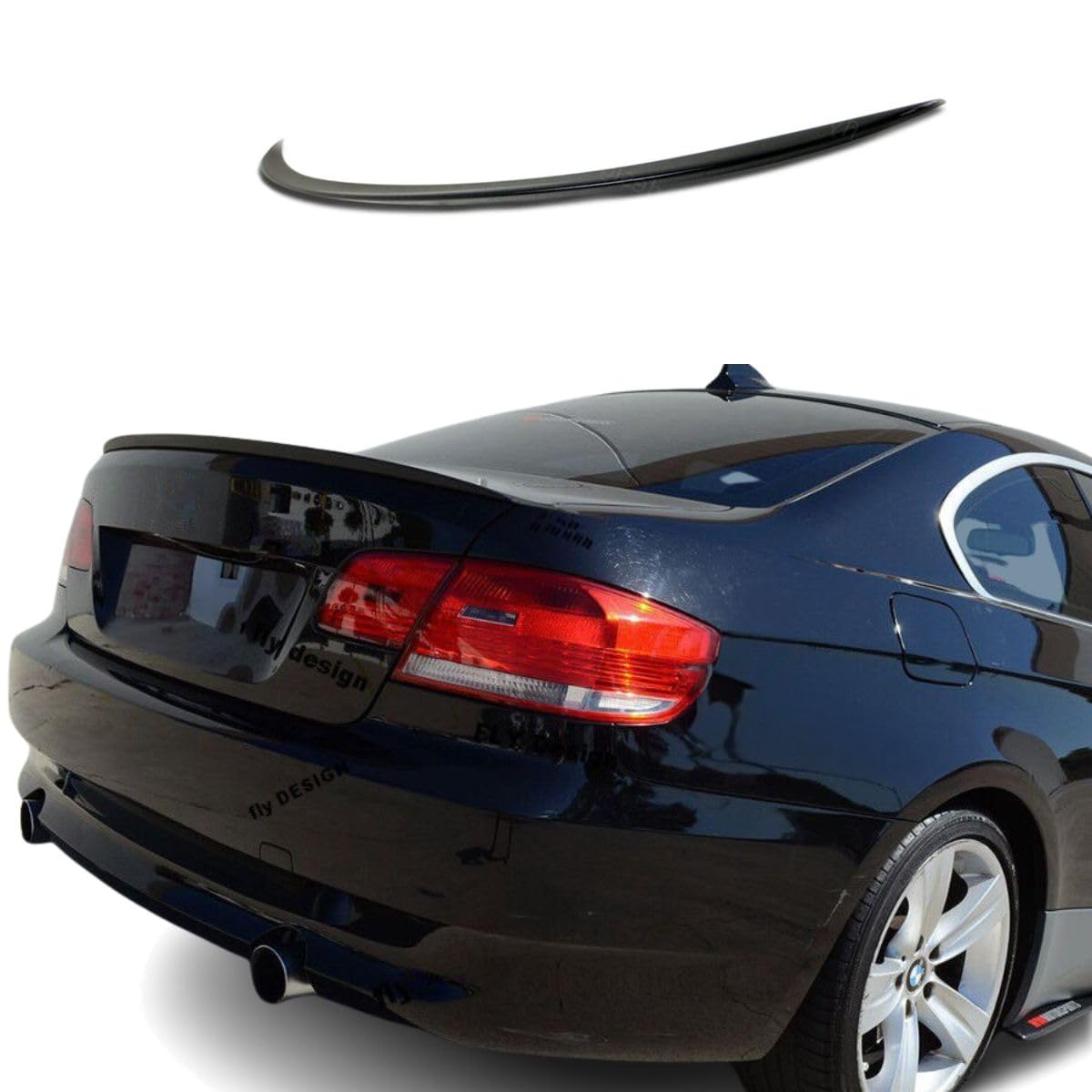 Spoiler posteriore per BMW Serie 3 E92 Coupe, nero lucido