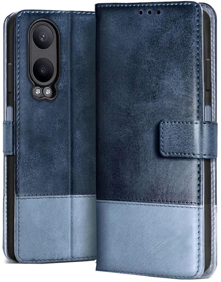 SHINESTAR Dual Shade Leather Finish Flip Back Cover for OnePlus Nord CE 4 Lite 5G | Inside TPU & Inbuilt Stand | Wallet Style Back Cover for OnePlus Nord CE 4 Lite 5G Flip Cover | - Ice & Blue (B0D7PVP7FV) Amazon Price History, Amazon Price Tracker