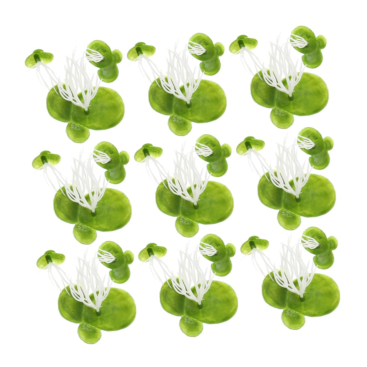 Zerodeko Lot De 5 Plantes Artificielles Pour Aquarium Décoration Flottante Naturelle Mini Lentilles Deau Artificielles Décoration Aquatique 90 Pièces X 5