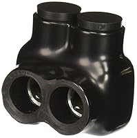 Vista 13 de Polaris - Conector aislado gris para conductor de cobre flexible de filamento fino, rango de cables 3/0-4 AWG y 2/0-2 AWG, 2 puertos, hexagonal